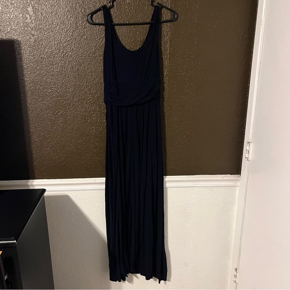 Long Black Philosophy Maxi Dress with Belt Detail at Waist, Size Small - Picture 5 of 8